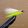 Clouser Shallow Chartreuse/White