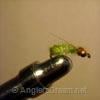 Caddis Pupa Emerging Sparkle Olive Beadhead