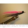 Clouser Shallow Black/Pink w/flash