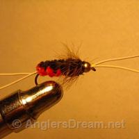 Bitch Creek Nymph Orange/Black Rubberleg Beadhead